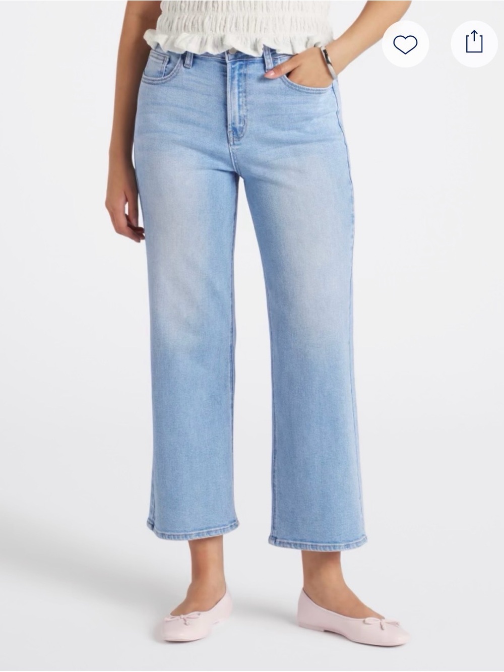 Women’s Just USA Luisa Slim Wide Leg Jeans